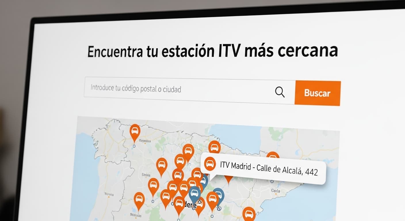 Buscador de estación ITV más cercana a tu ubicación